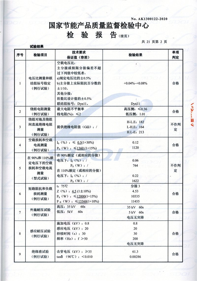 高低压试验报告-S11-1250万荣万荣万荣油浸式变压器-2.jpg